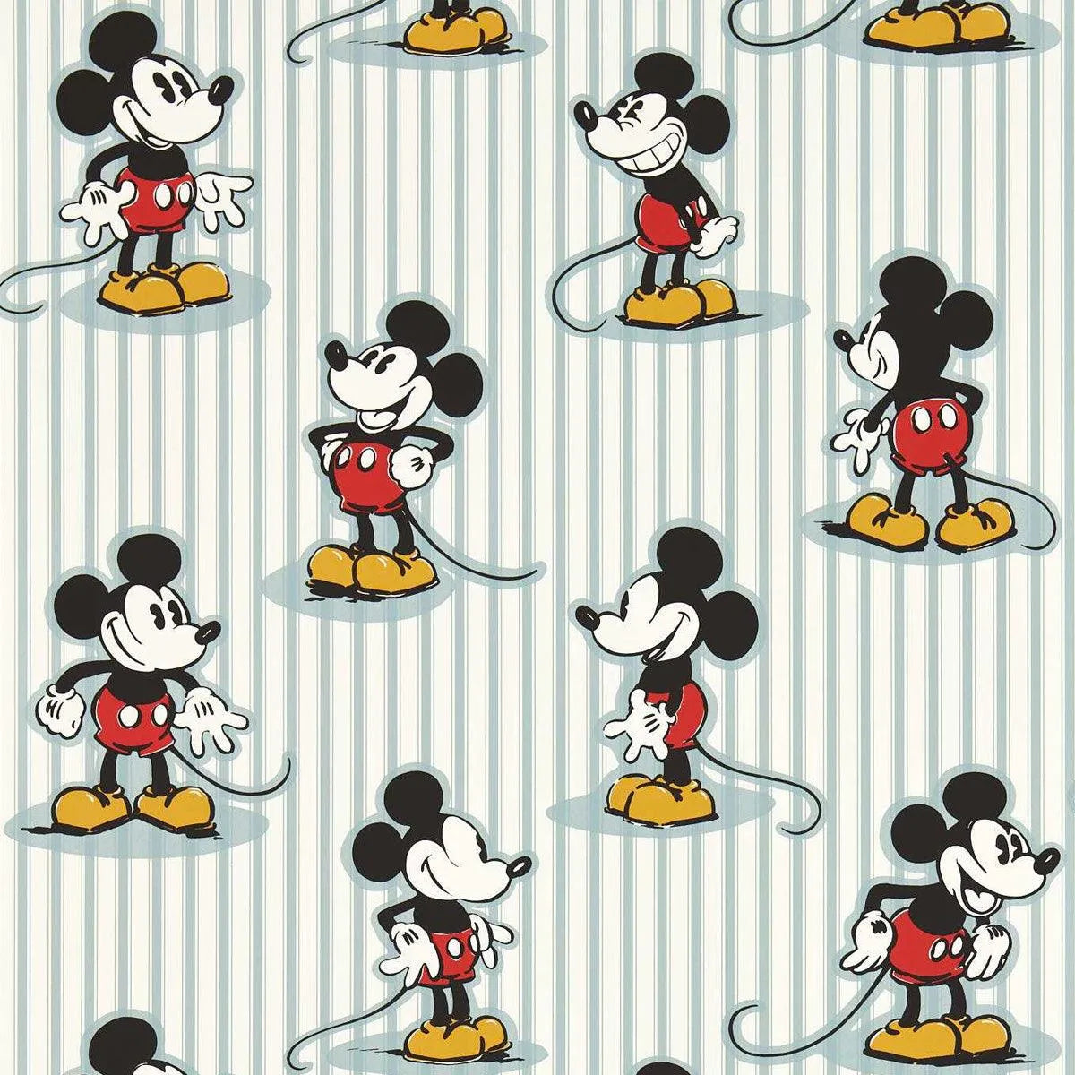 Mickey Stripe Wallpaper - Sanderson X Disney