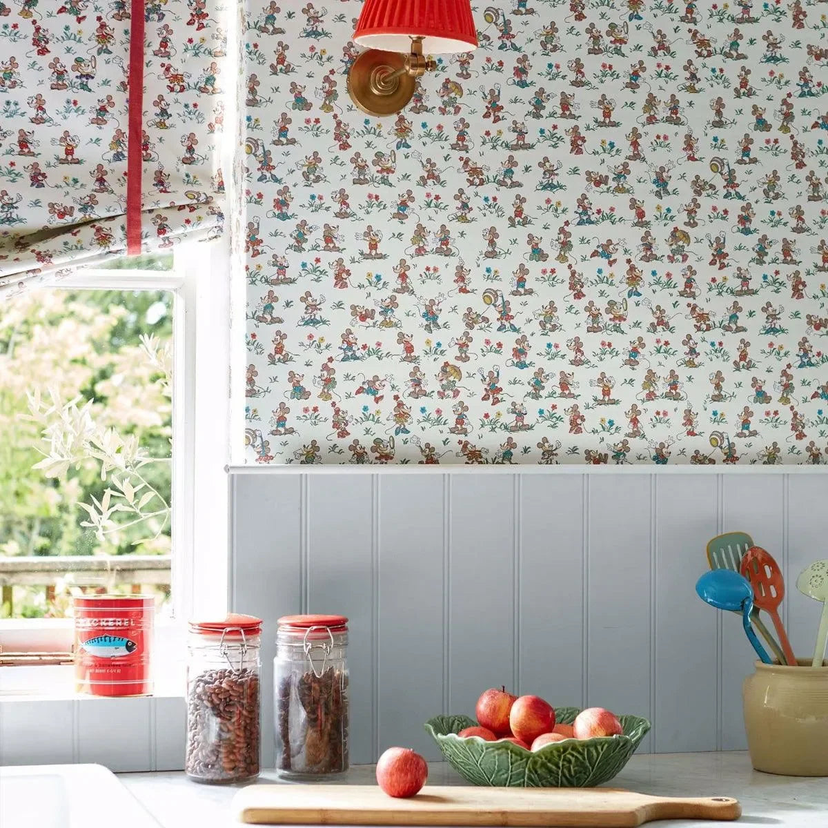 Mickey & Minnie Wallpaper - Sanderson X Disney
