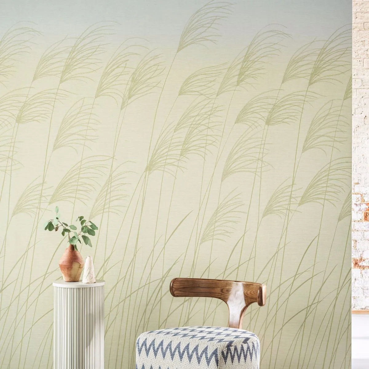 Miscanthus Wallpaper - Harlequin