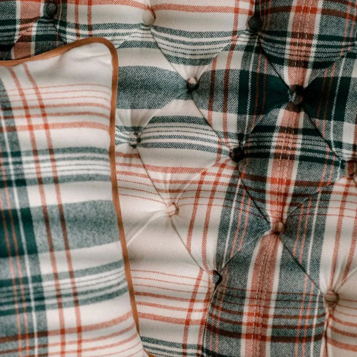 Monterey Plaid Taupe Fabric - Mind The Gap
