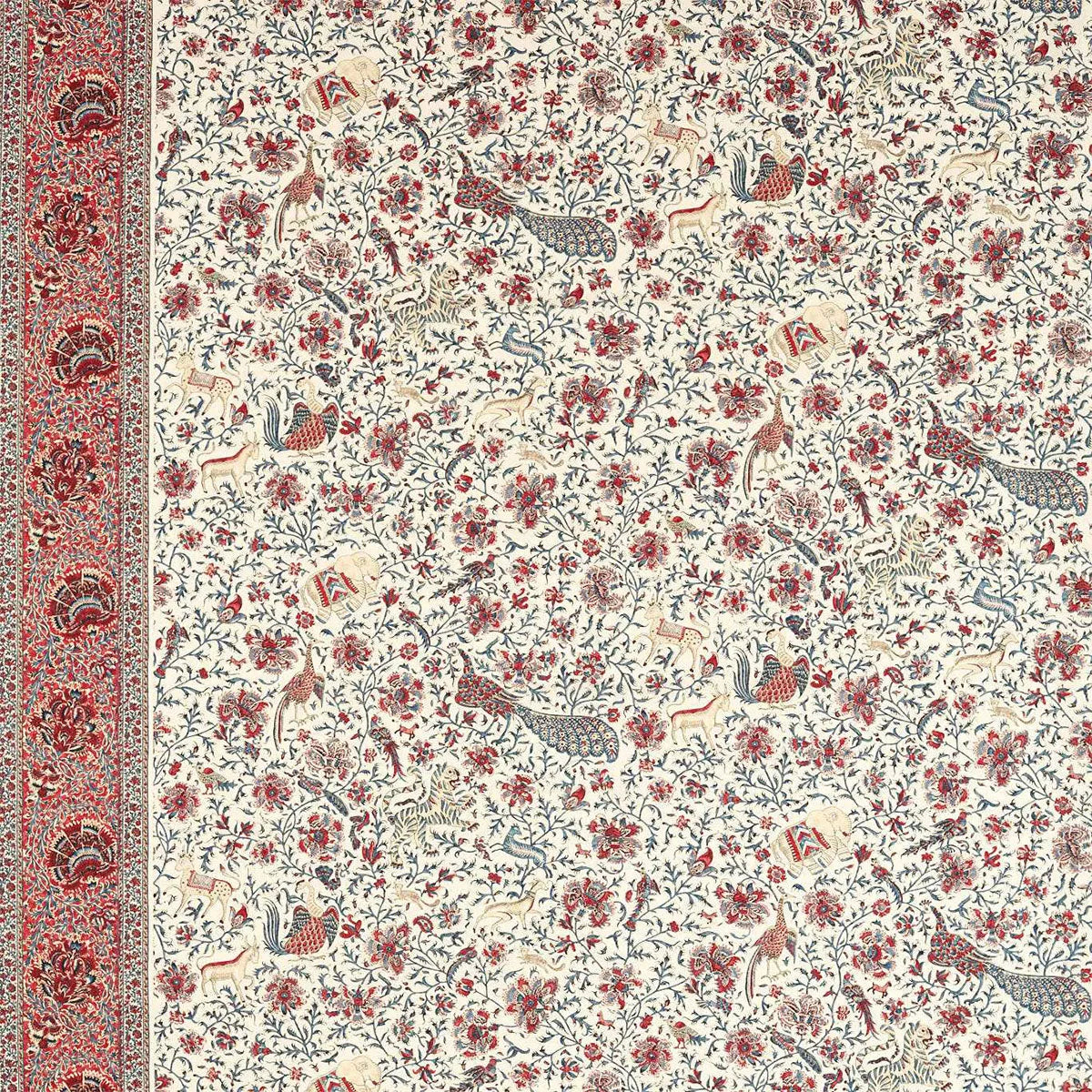 Mughal Menagerie Fabric - Zoffany