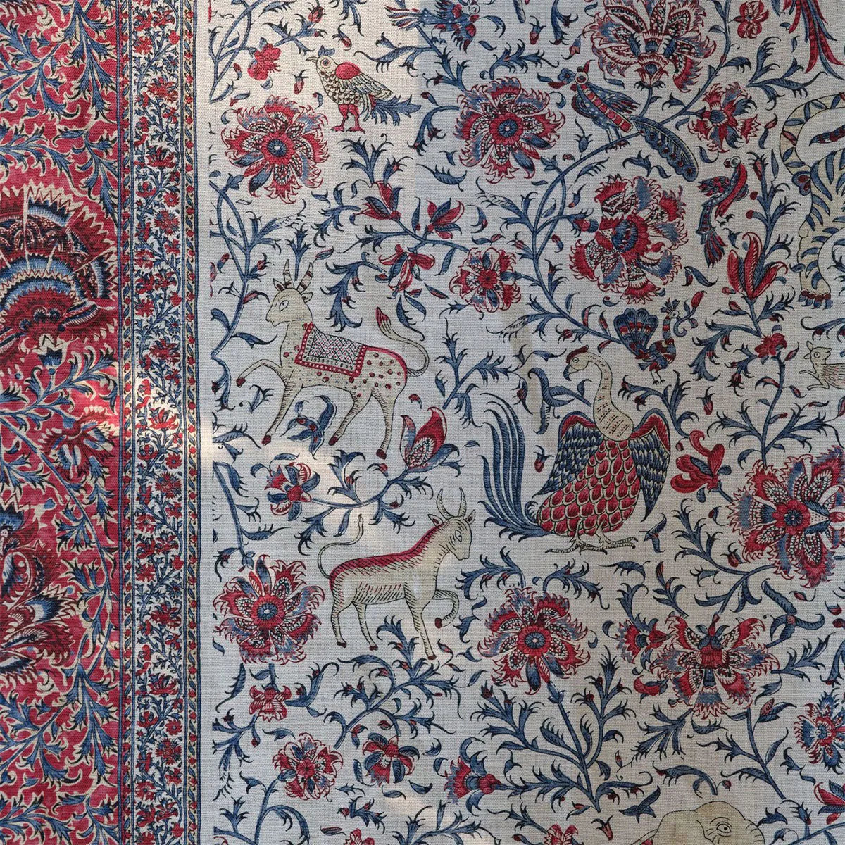 Mughal Menagerie Fabric - Zoffany