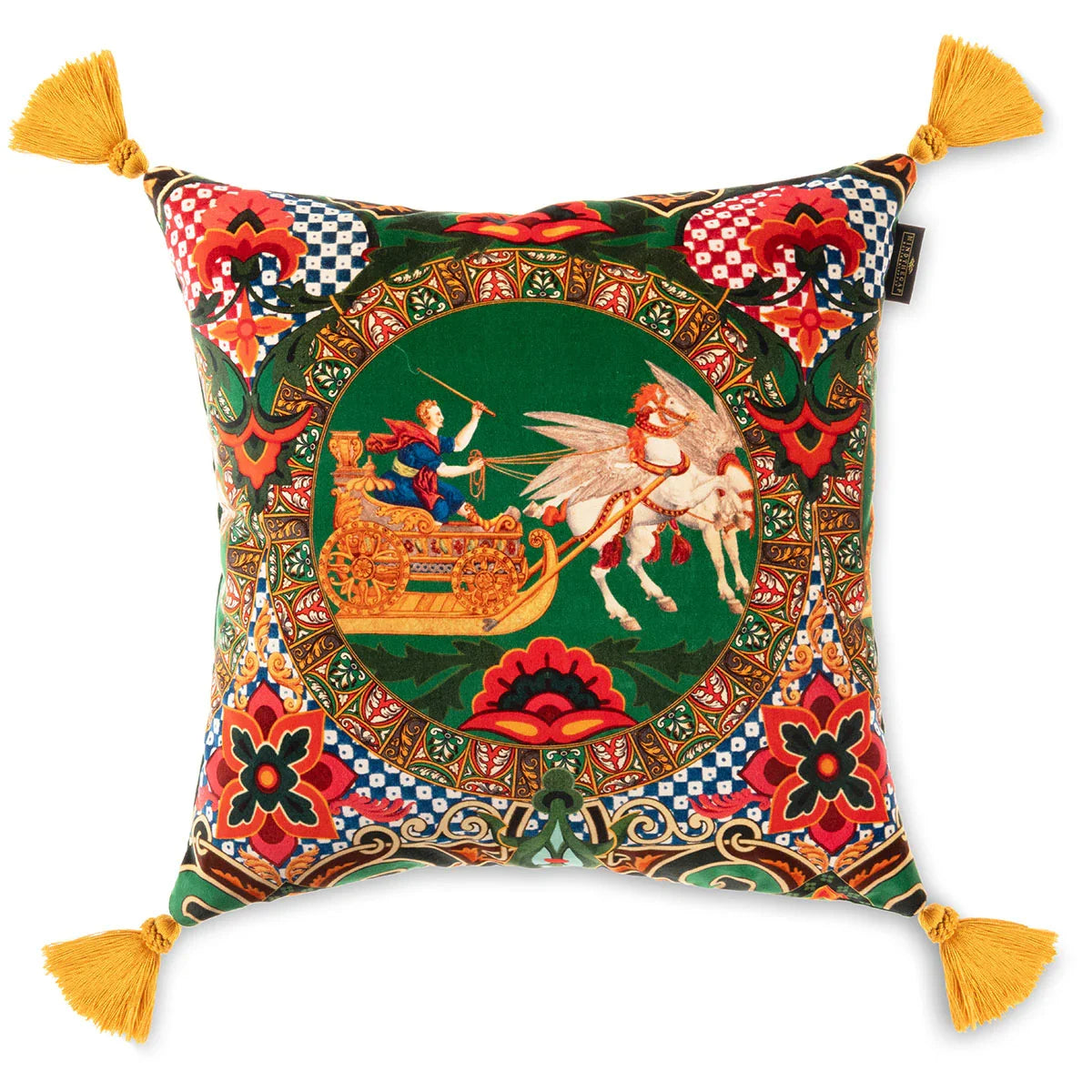 Mythology Velvet Cushion - Mind The Gap