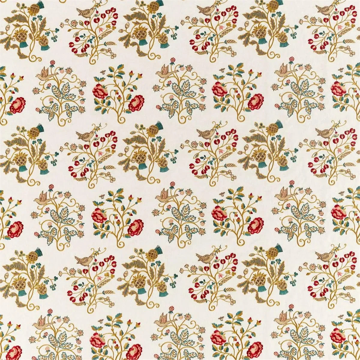 Newill Embroidery Fabric - Morris & Co