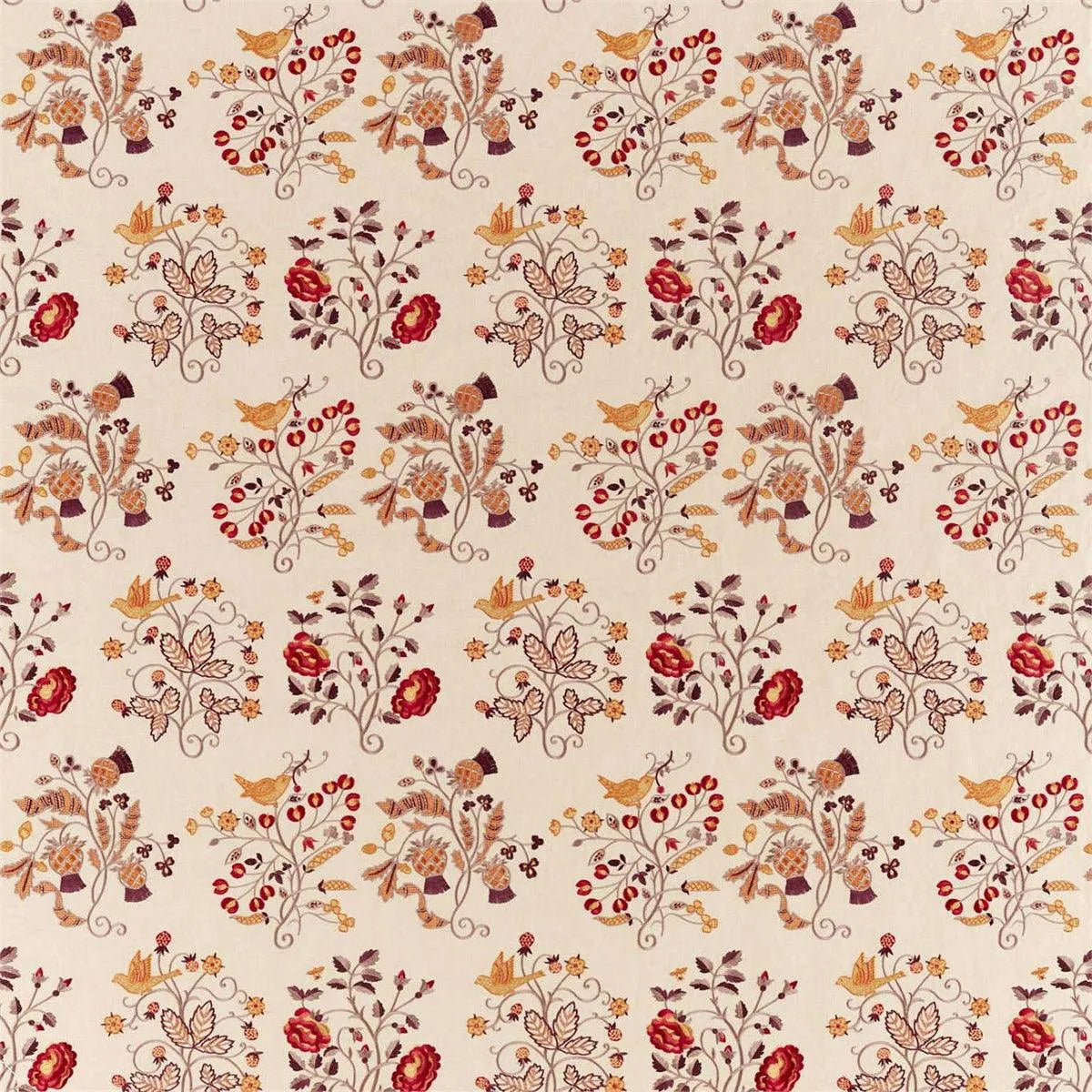 Newill Embroidery Fabric - Morris & Co