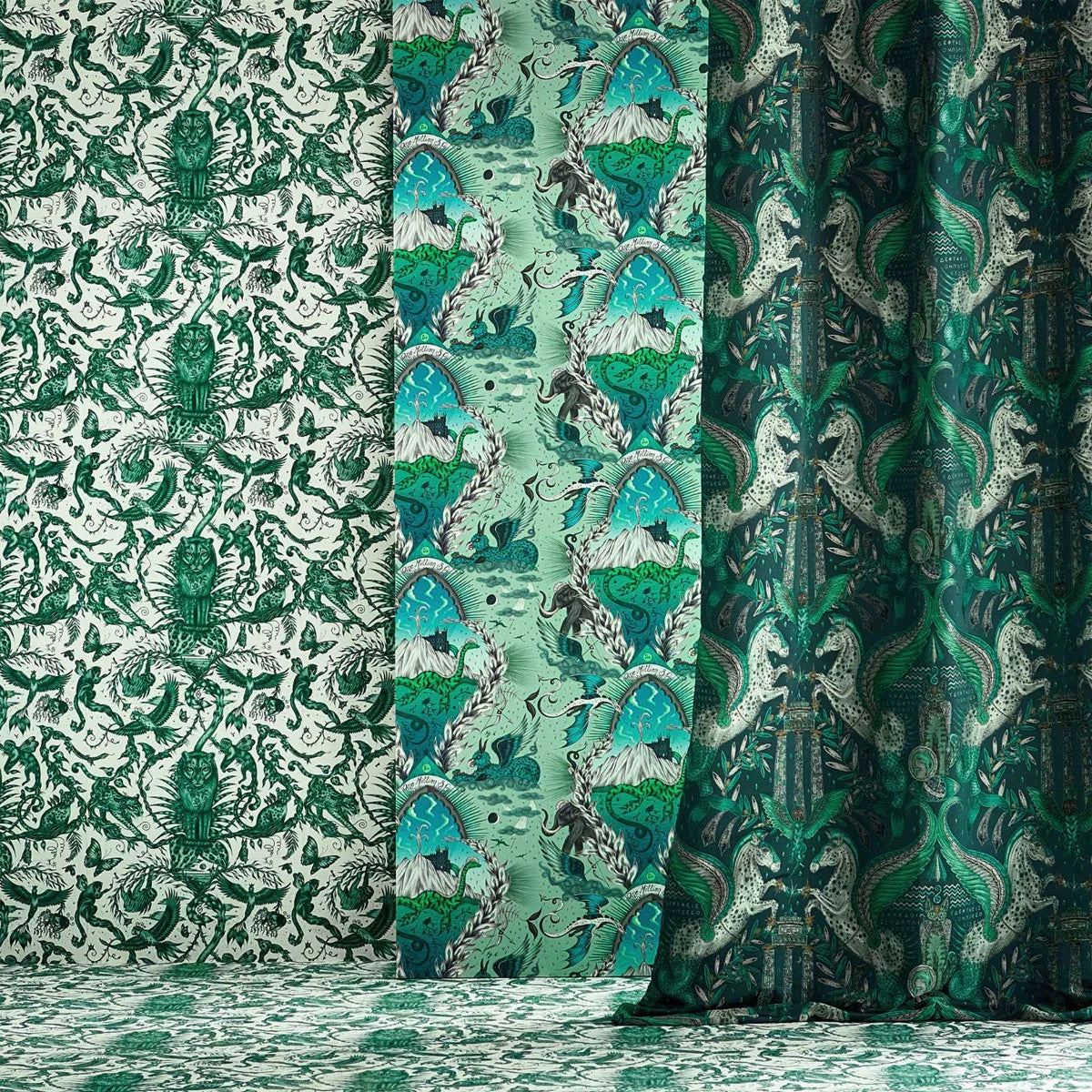Odyssey Mythos Jacquard Fabric - Clarke & Clarke X Emma Shipley