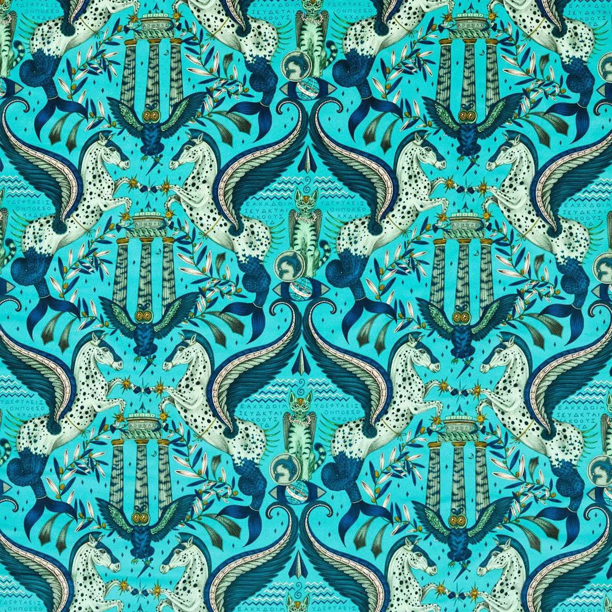Odyssey Mythos Velvet Fabric - Clarke & Clarke X Emma Shipley