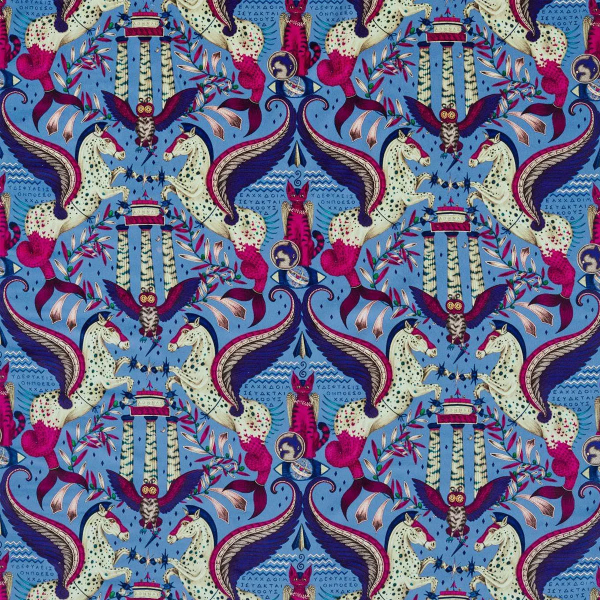 Odyssey Mythos Velvet Fabric - Clarke & Clarke X Emma Shipley
