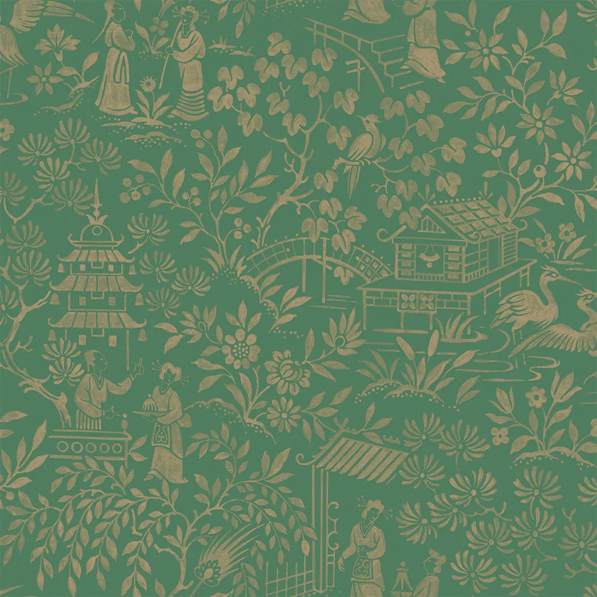 Oriental Garden Wallpaper - Borastapeter