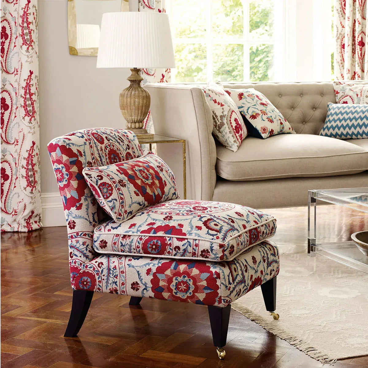 Ottoman Flowers Fabric - Sanderson