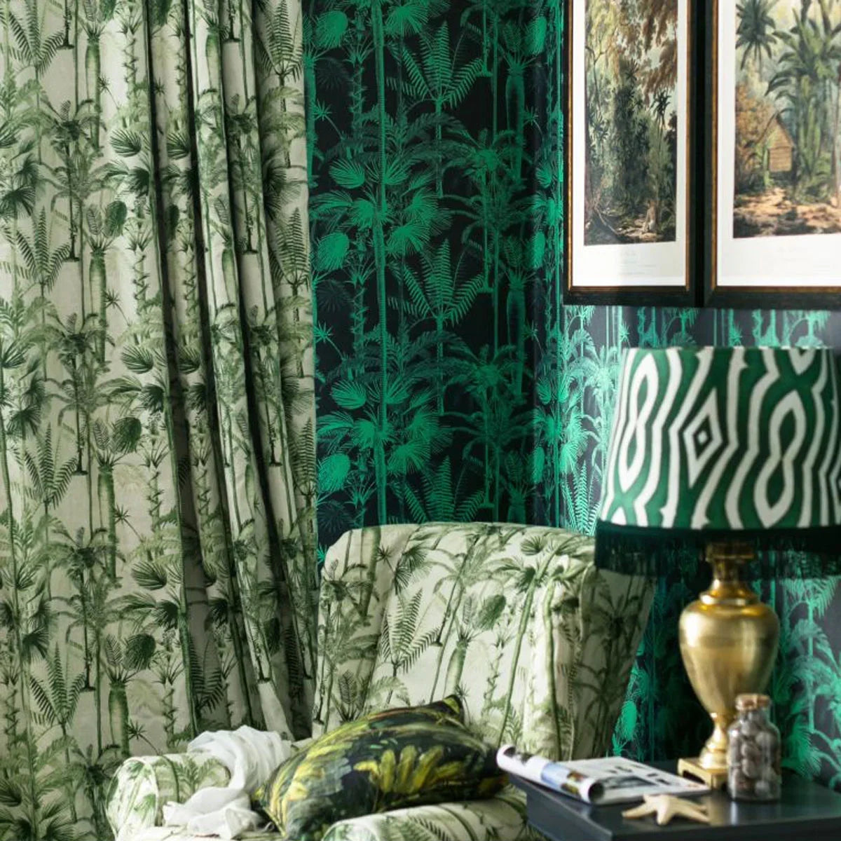 Palmera Cubana Linen Fabric - Mind The Gap