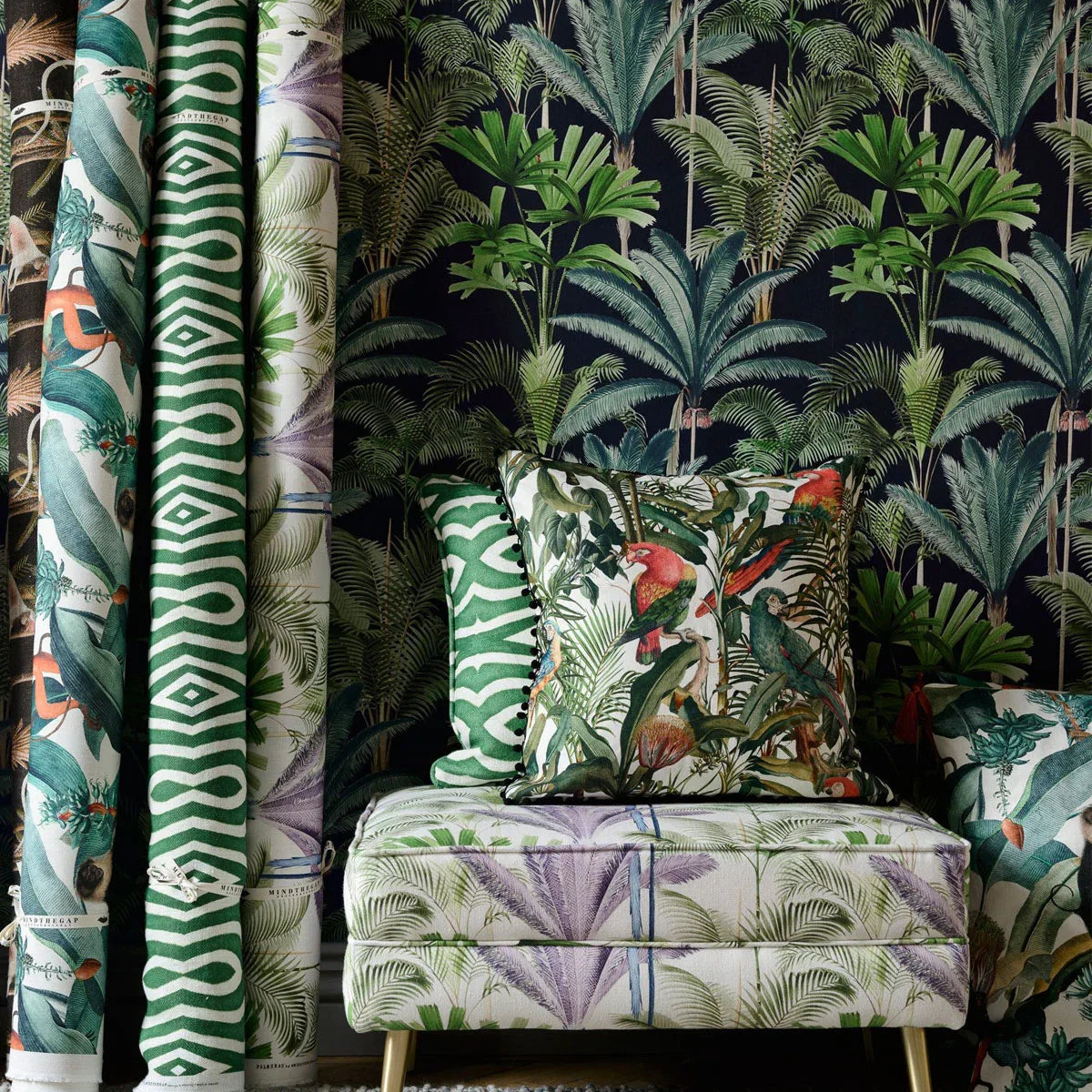 Palmeras Linen Fabric - Mind The Gap