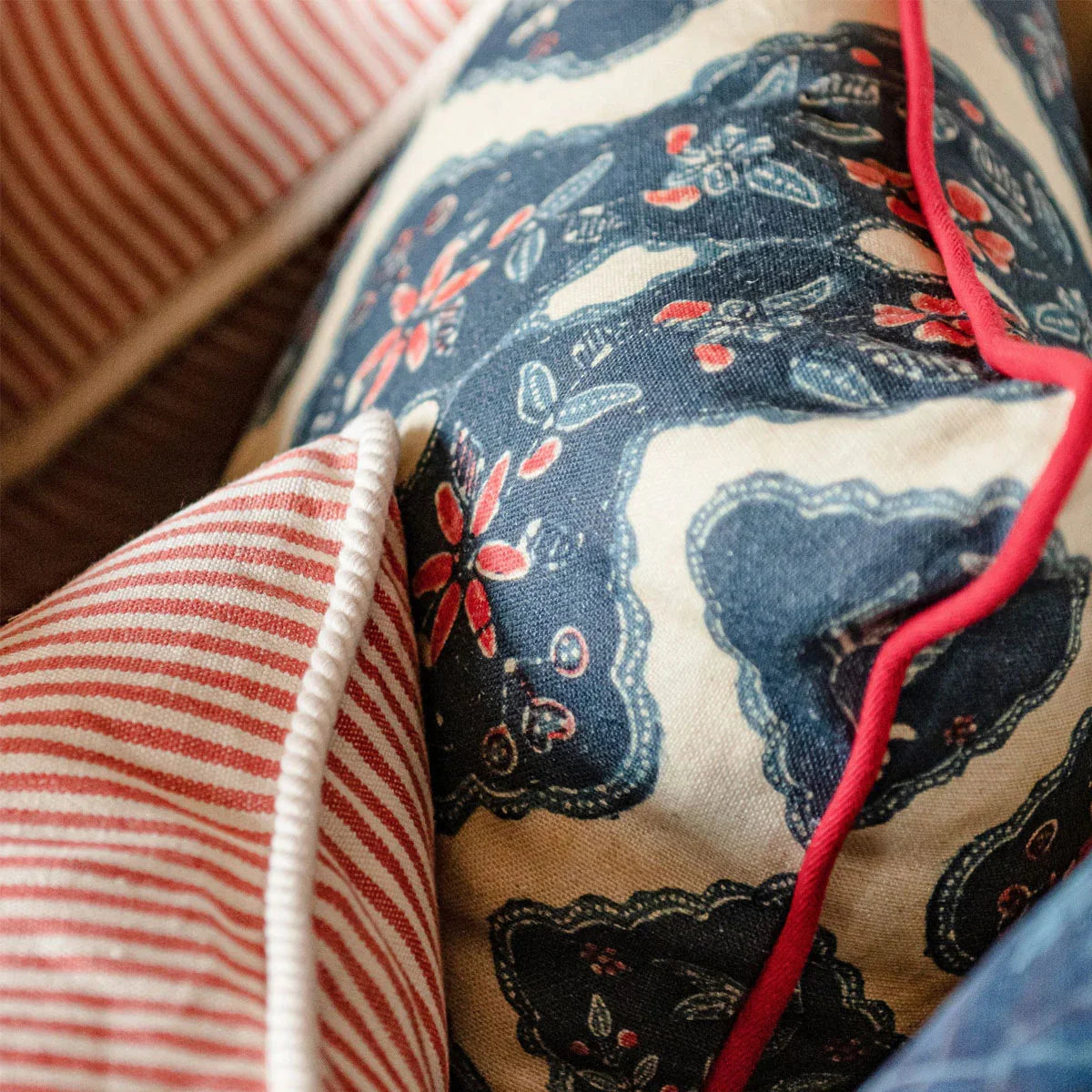 Phoenicia Batik Linen Fabric - Mind The Gap