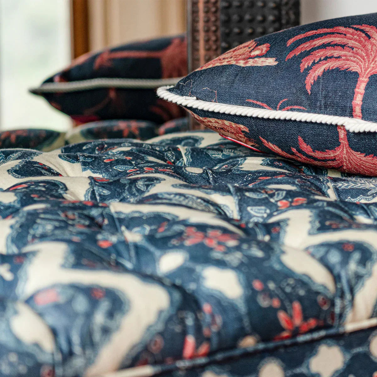 Phoenicia Batik Linen Fabric - Mind The Gap