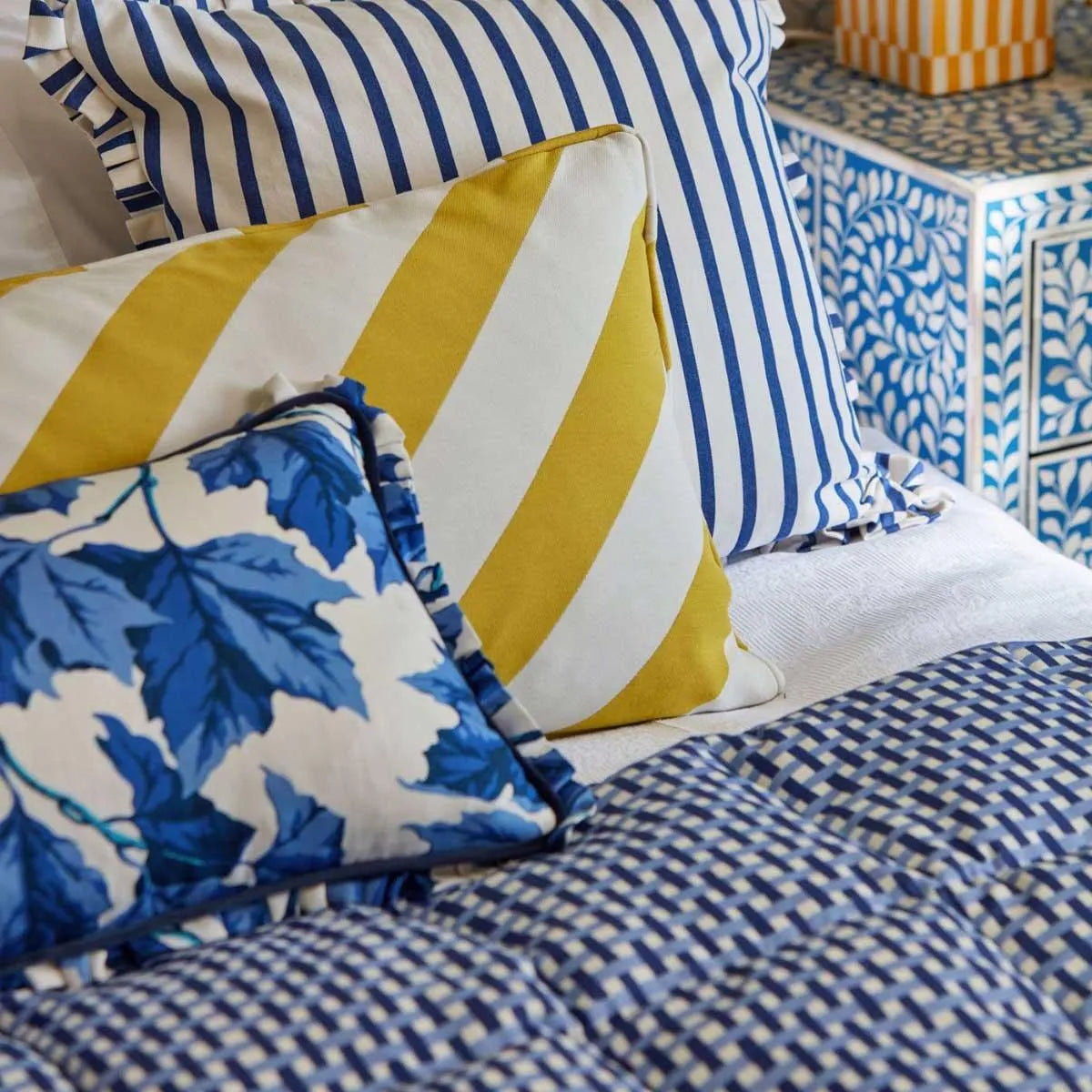 Paper Straw Stripe Fabric - Harlequin X Sophie Robinson