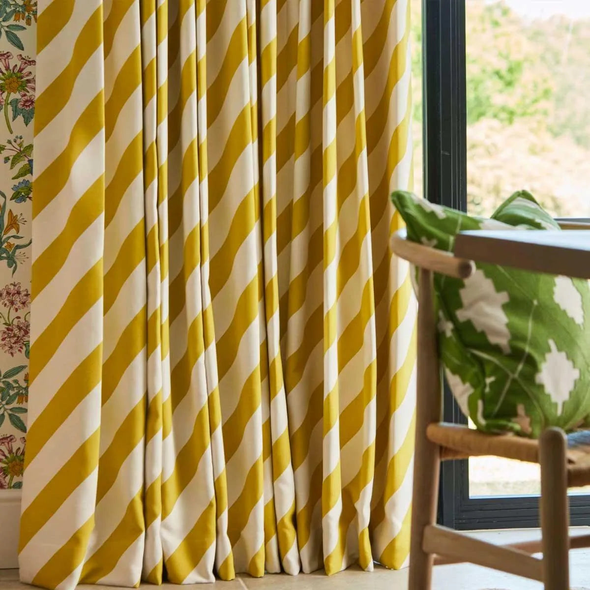 Paper Straw Stripe Fabric - Harlequin X Sophie Robinson