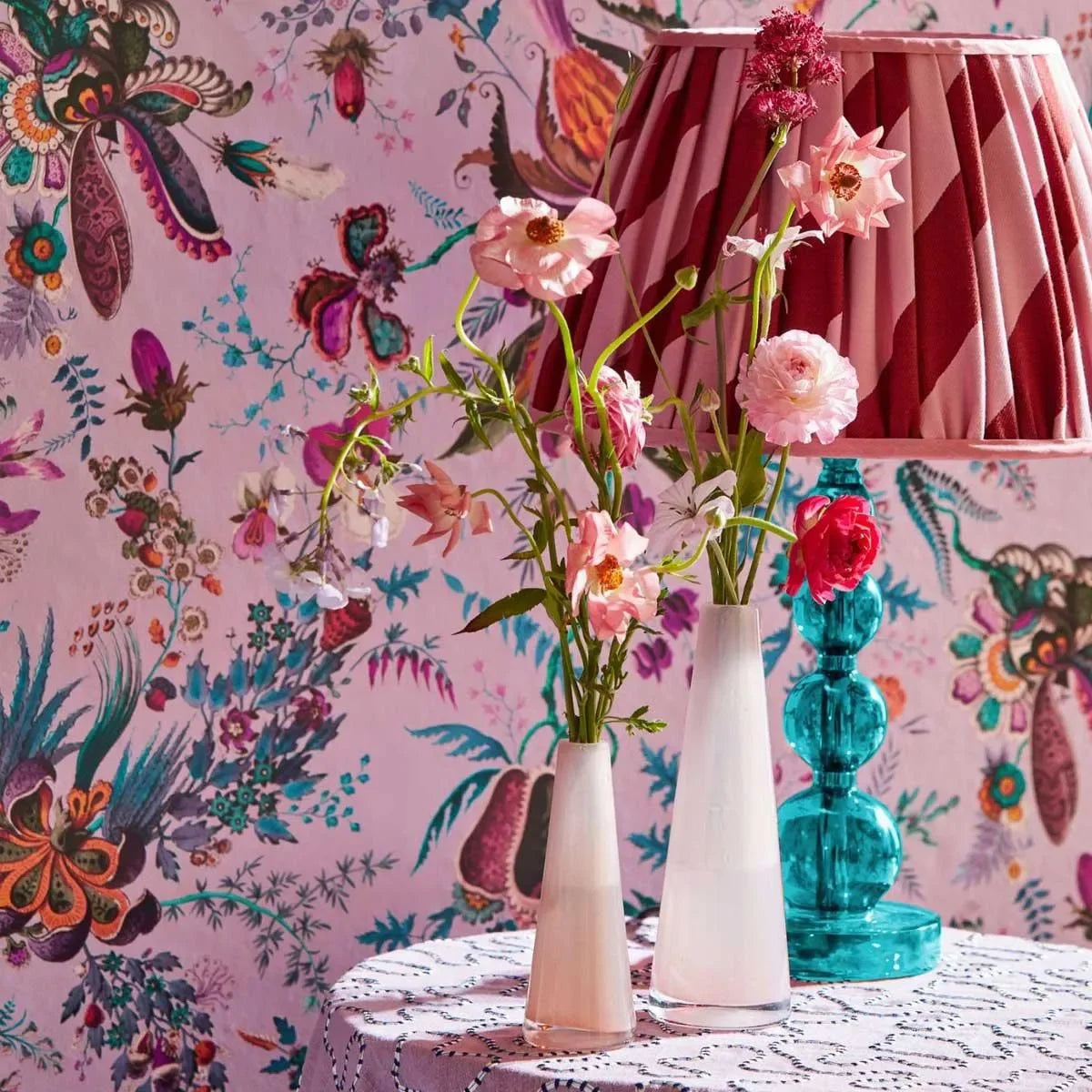 Paper Straw Stripe Fabric - Harlequin X Sophie Robinson