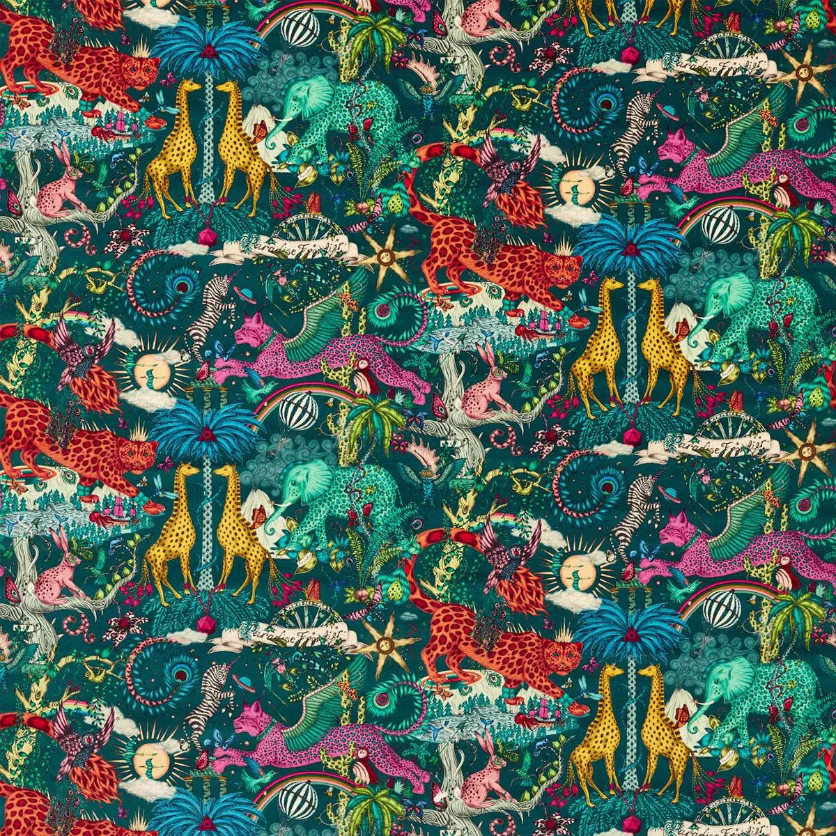 Paradise Lost Velvet Fabric - Clarke & Clarke X Emma Shipley