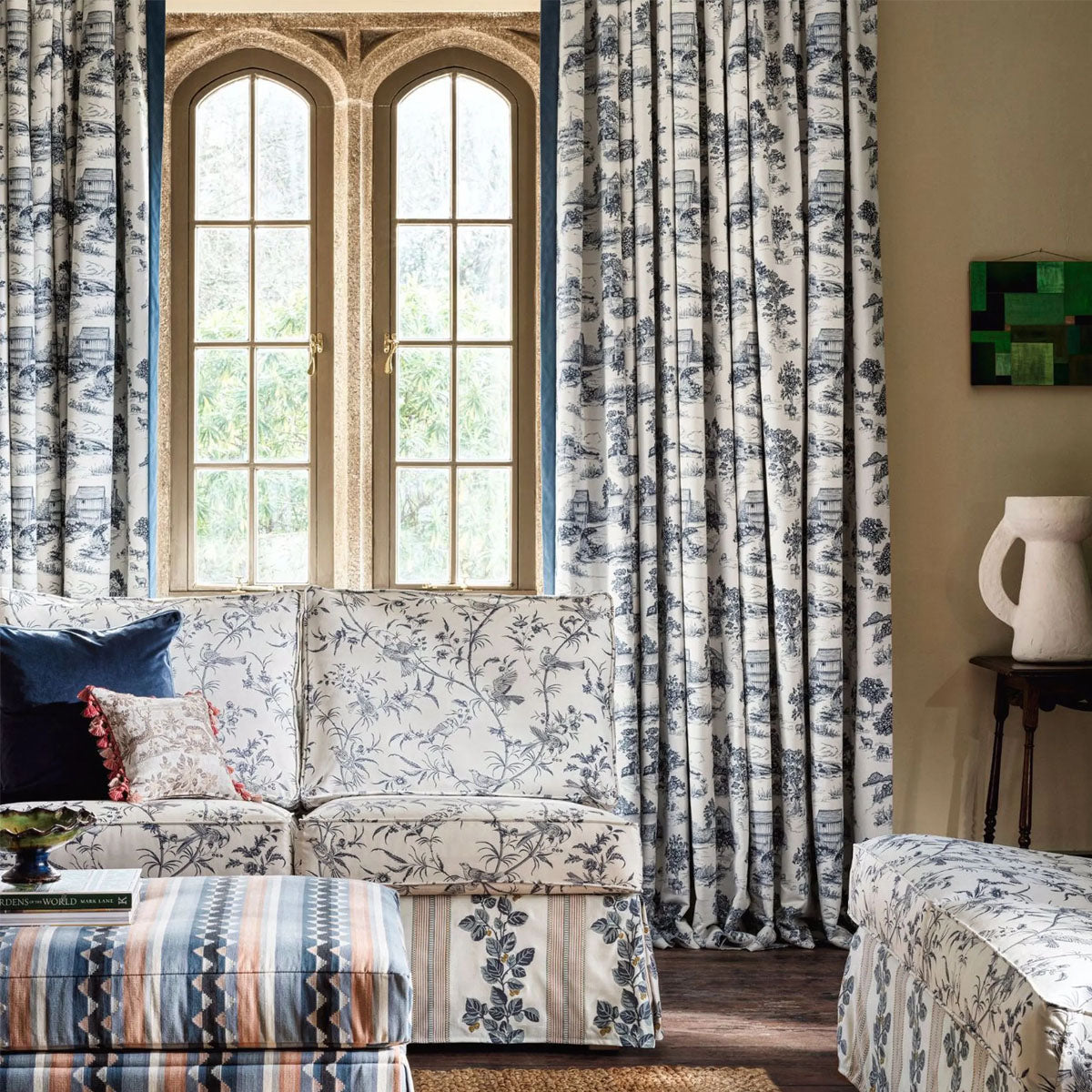 Paradise Woods Toile Fabric - Sanderson