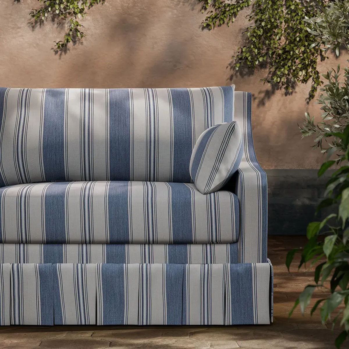 Parasol Stripe Indoor Outdoor Fabric - Zoffany X Michael S. Smith