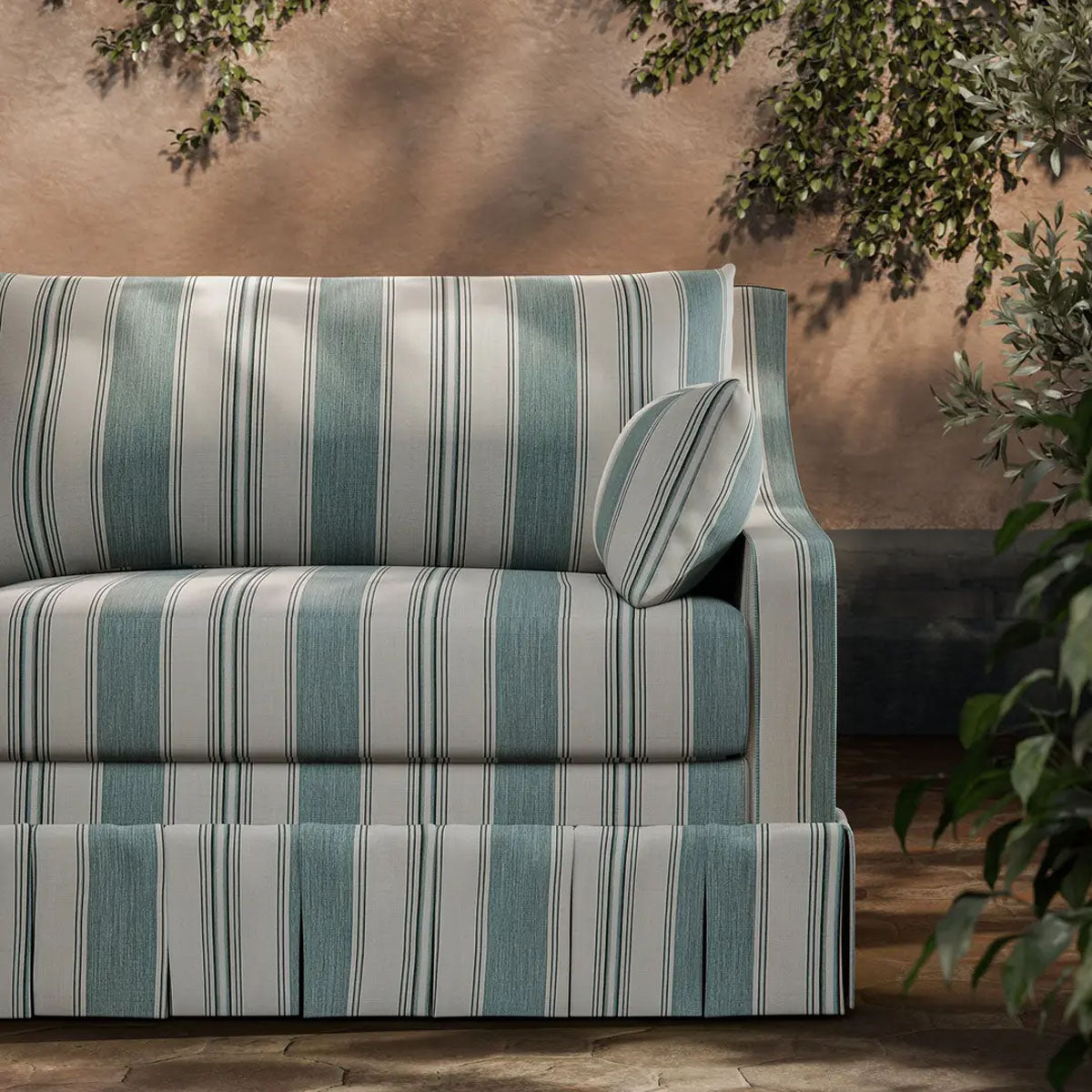 Parasol Stripe Indoor Outdoor Fabric - Zoffany X Michael S. Smith