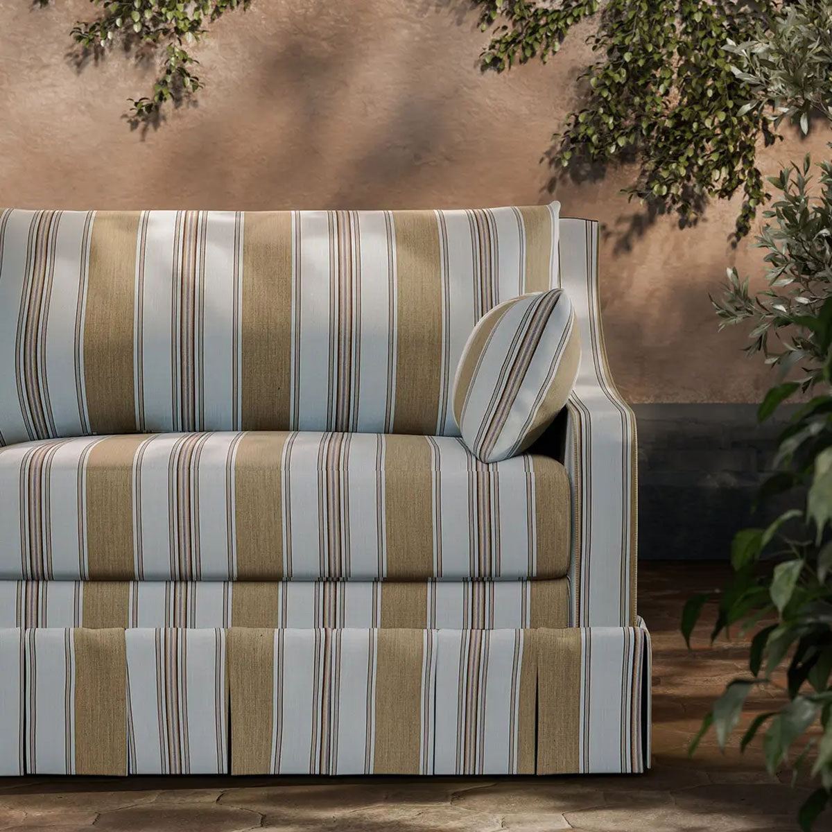 Parasol Stripe Indoor Outdoor Fabric - Zoffany X Michael S. Smith