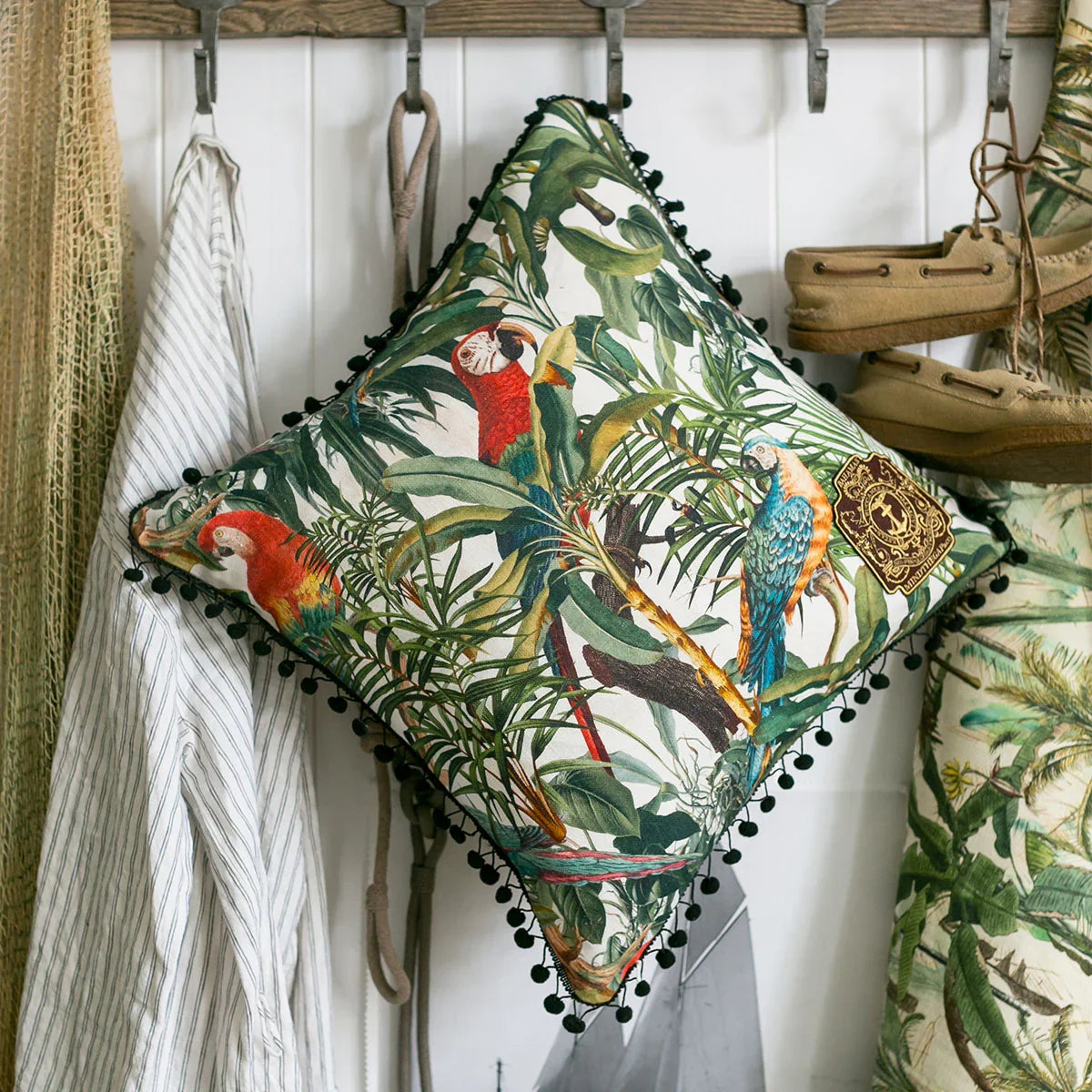 Parrots Of Brazil Cushion - Mind The Gap