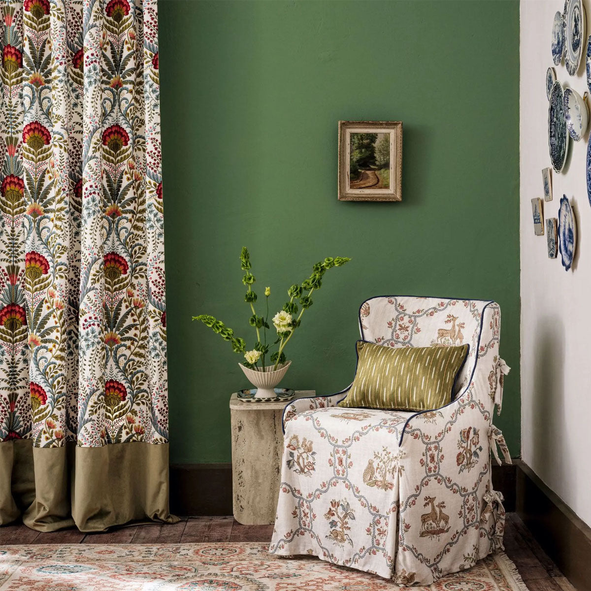 Partridge & Pear Fabric - Sanderson