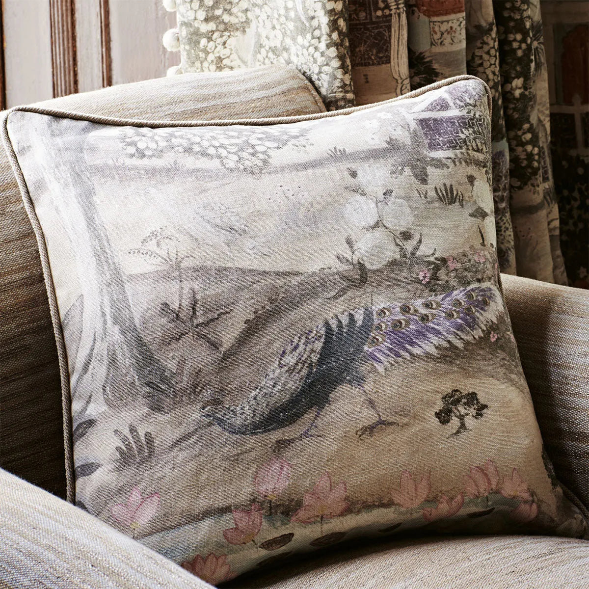 Peacock Garden Fabric - Zoffany