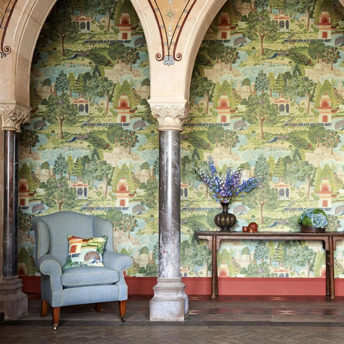 Peacock Garden Wallpaper - Zoffany