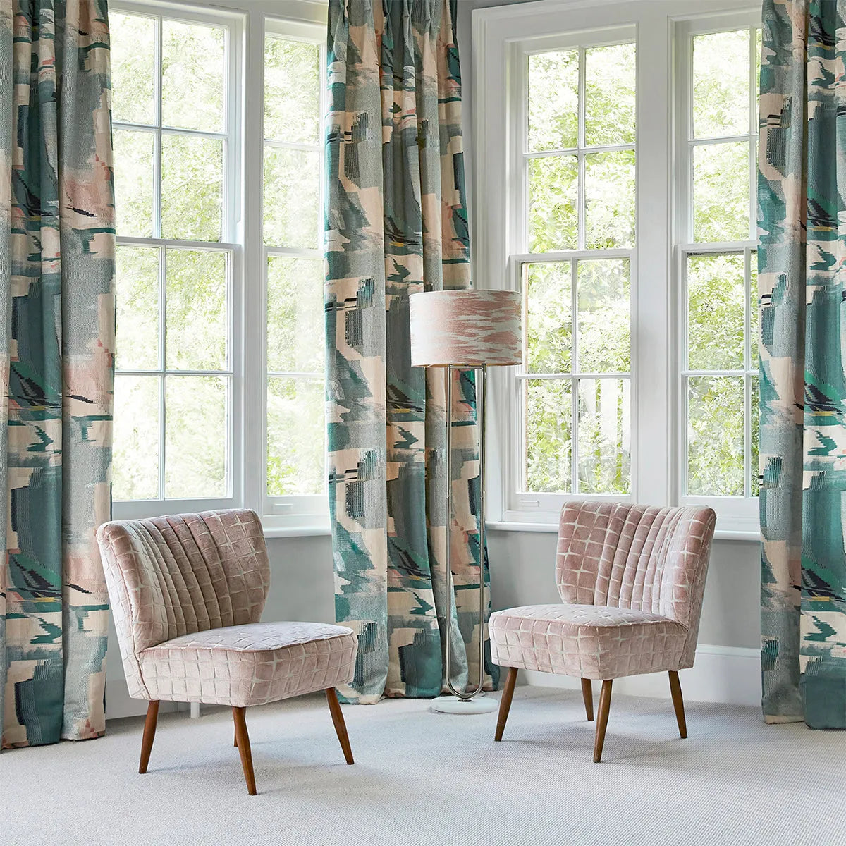Perspective Fabric - Harlequin