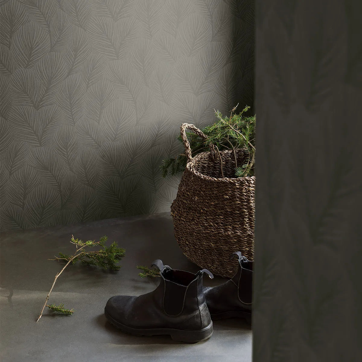 Pine Tree Wallpaper - Borastapeter