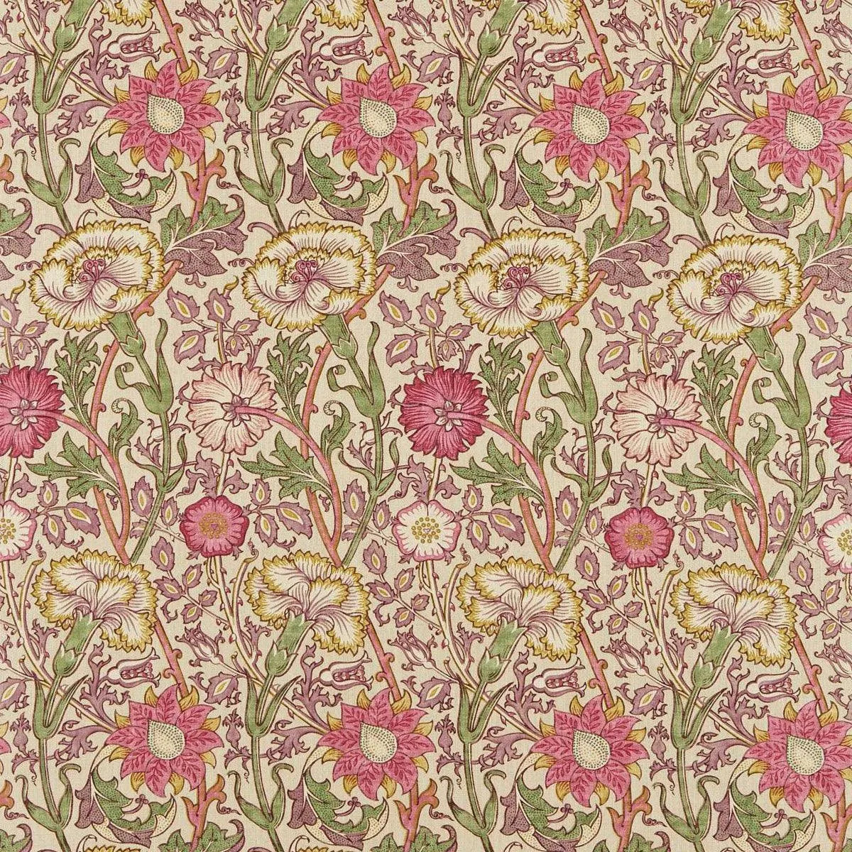 Pink & Rose Fabric - Morris & Co