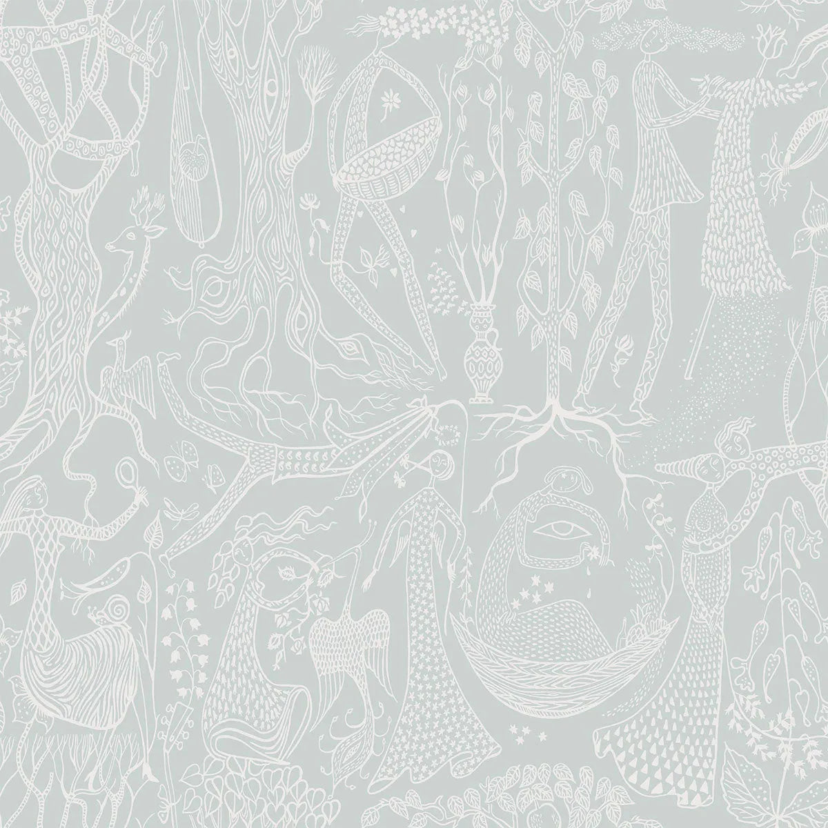 Stig Lindberg Poème d´Amour Wallpaper - Borastapeter
