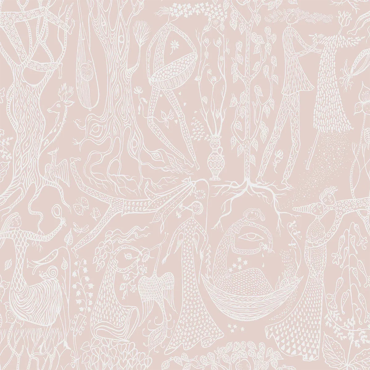 Stig Lindberg Poème d´Amour Wallpaper - Borastapeter