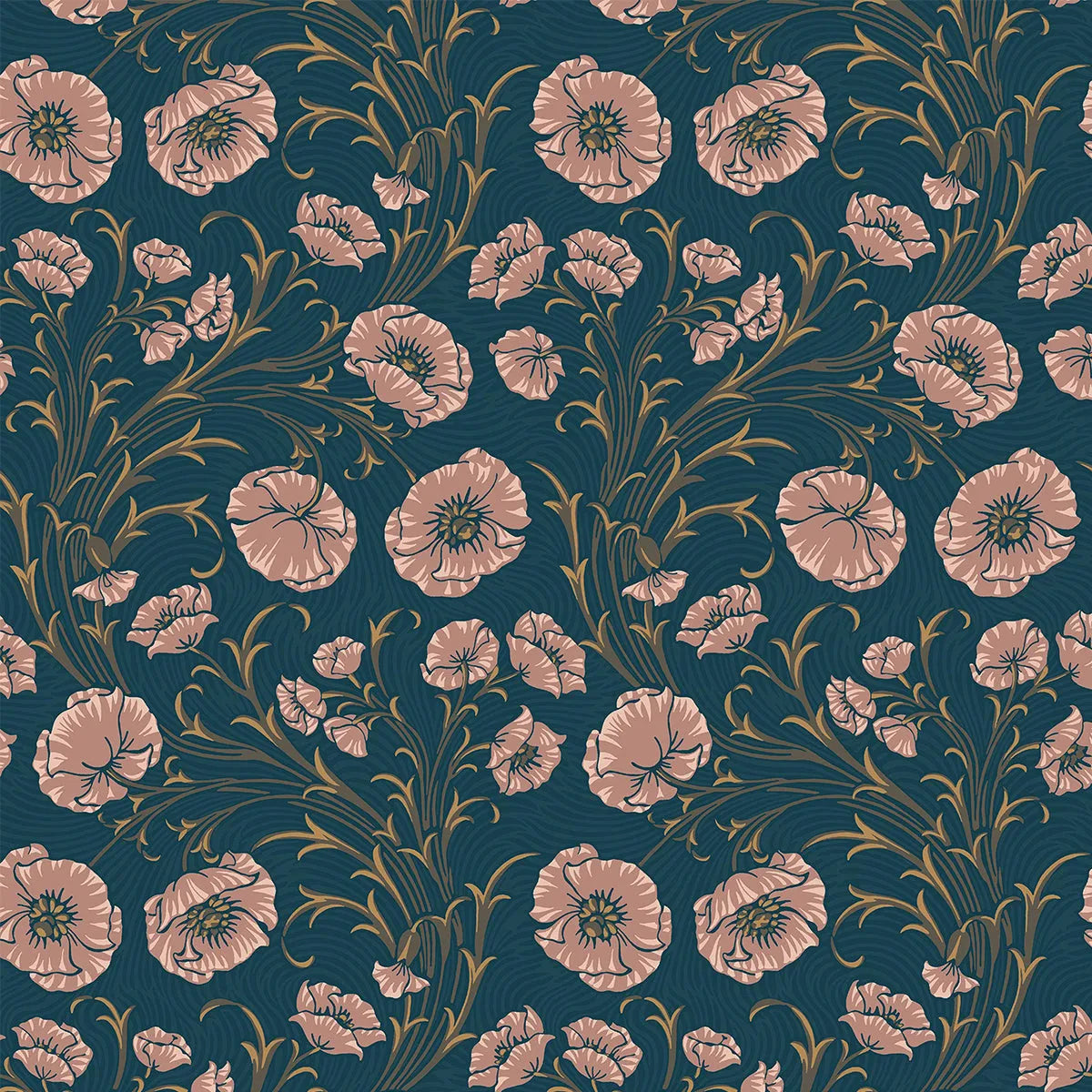 Poppy Flow Wallpaper - Borastapeter