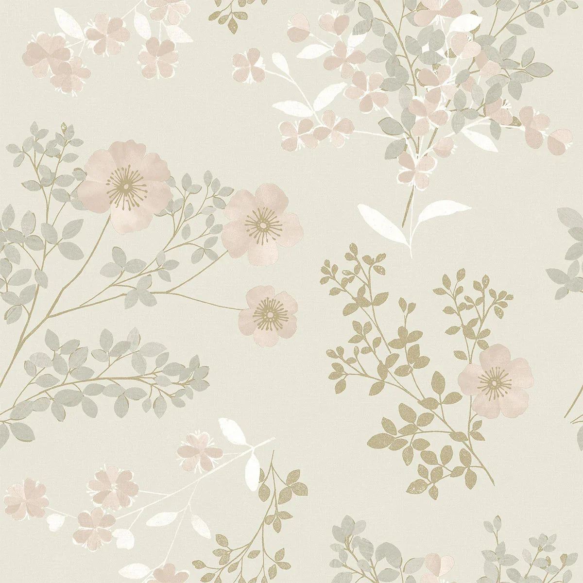 Prairie Rose Wallpaper - Borastapeter