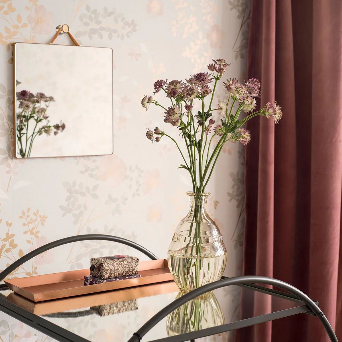Prairie Rose Wallpaper - Borastapeter