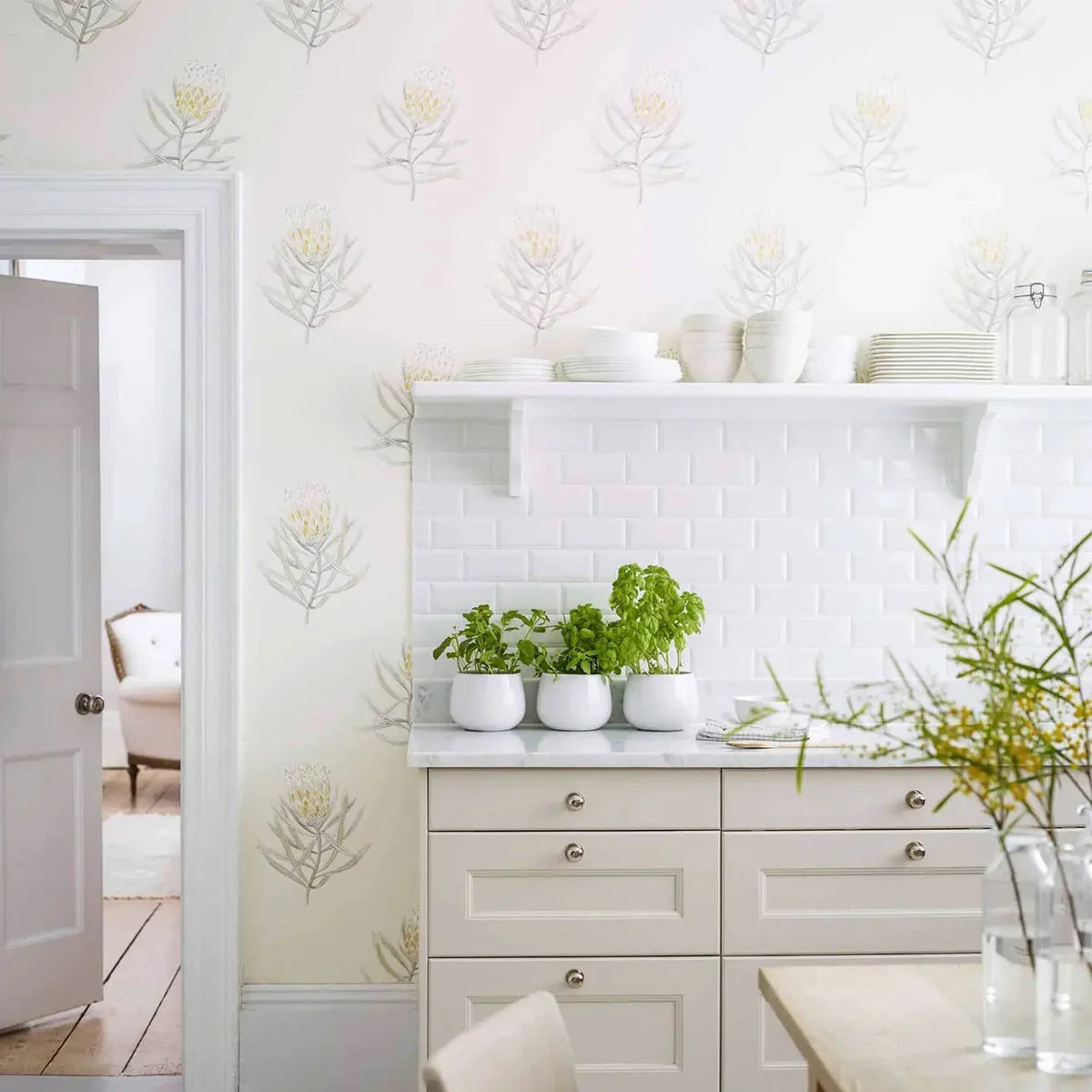 Protea Flower Wallpaper - Sanderson