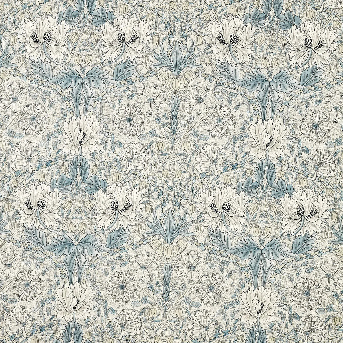 Pure Honeysuckle & Tulip Wide Width Fabric - Morris & Co