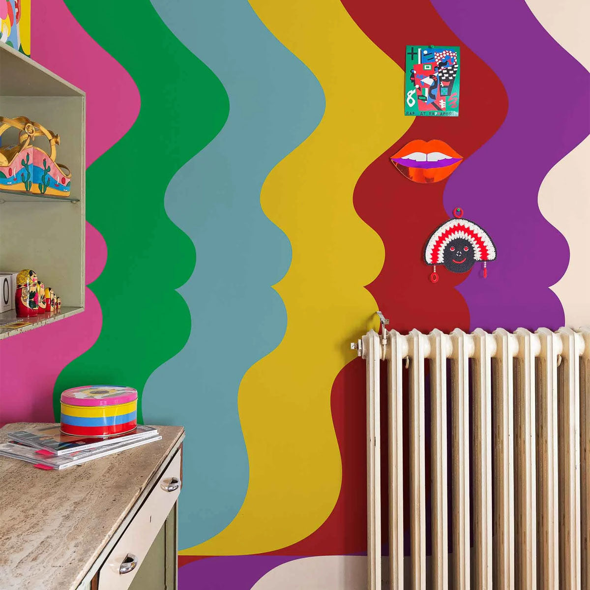 Repetita Luvant Mural Wallpaper - Coordonne