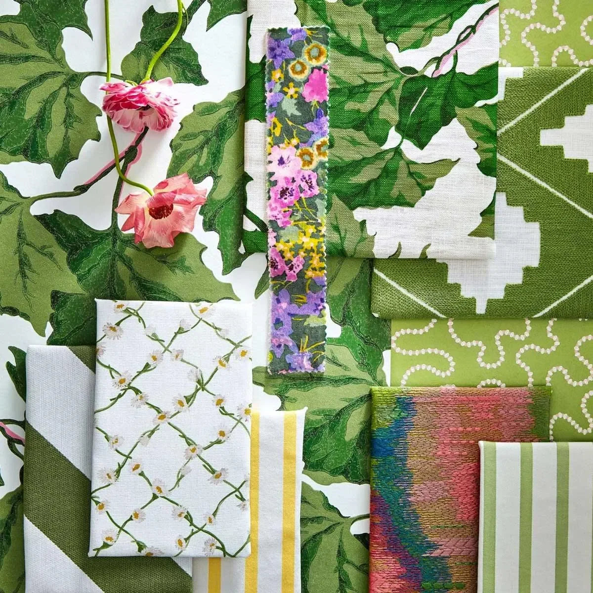 Ribbon Stripe Fabric - Harlequin X Sophie Robinson
