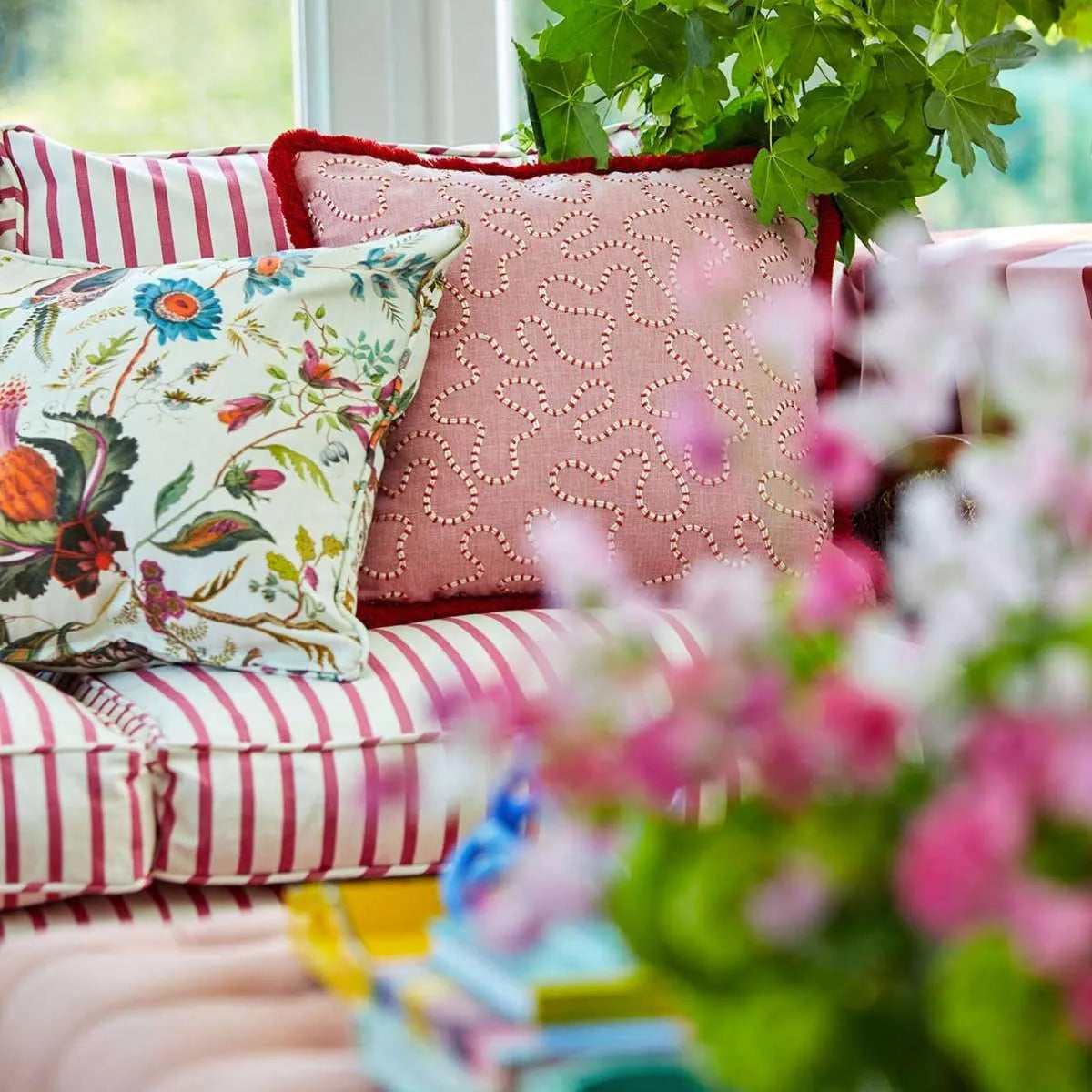 Ribbon Stripe Fabric - Harlequin X Sophie Robinson