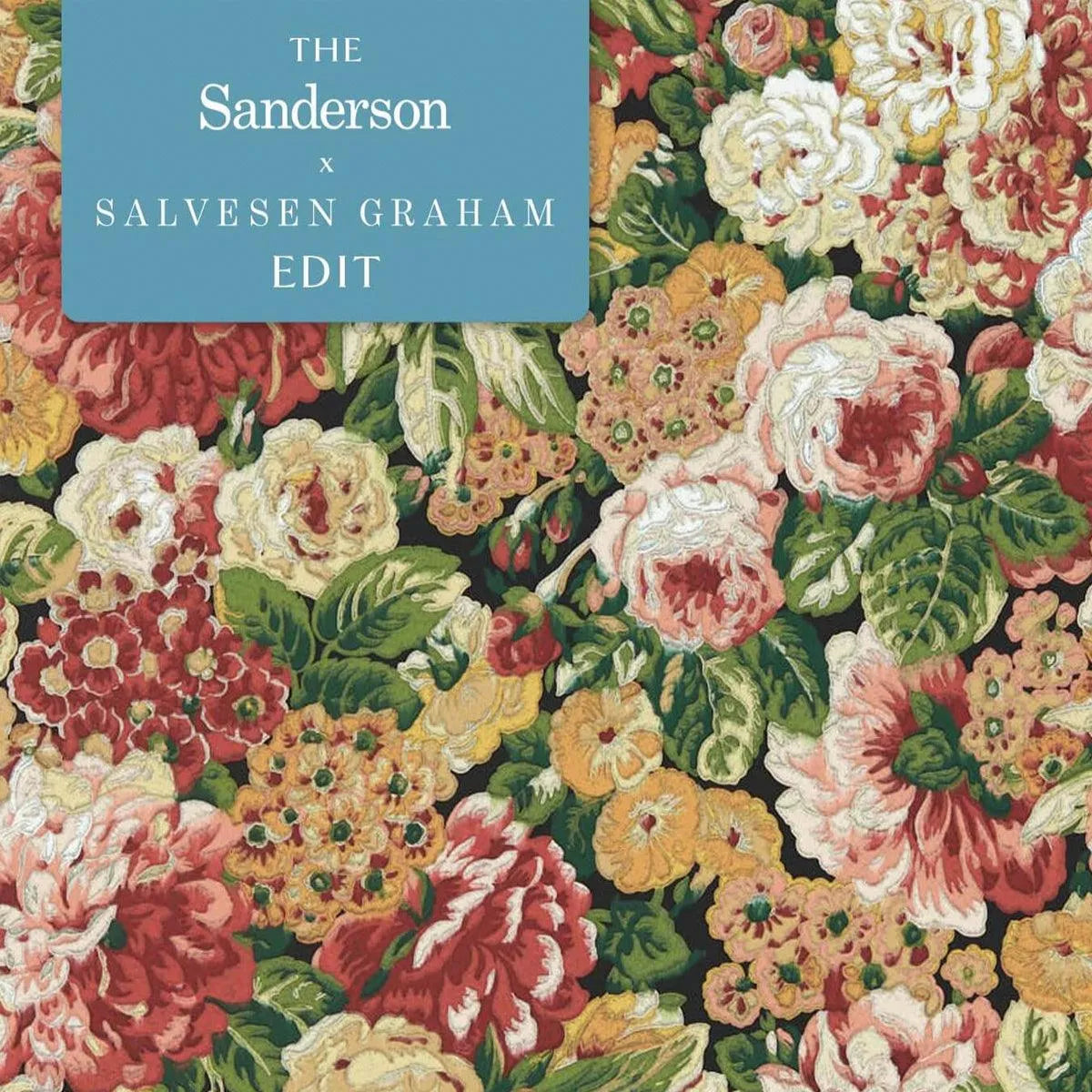 Rose and Peony Wallpaper - Sanderson X Salvesen Graham