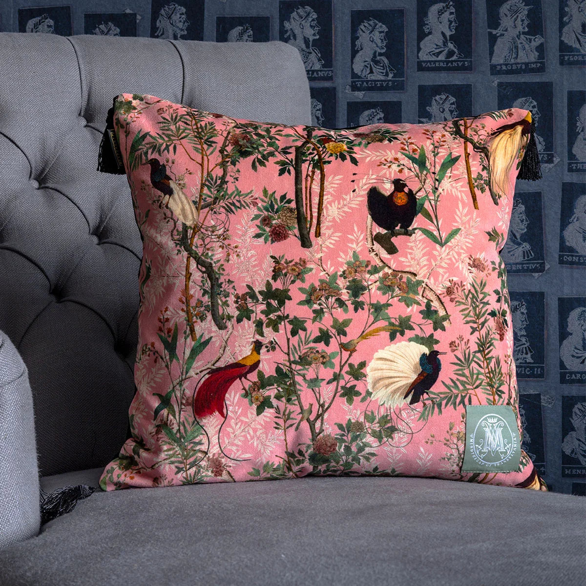 Royal Garden Velvet Cushion - Mind The Gap