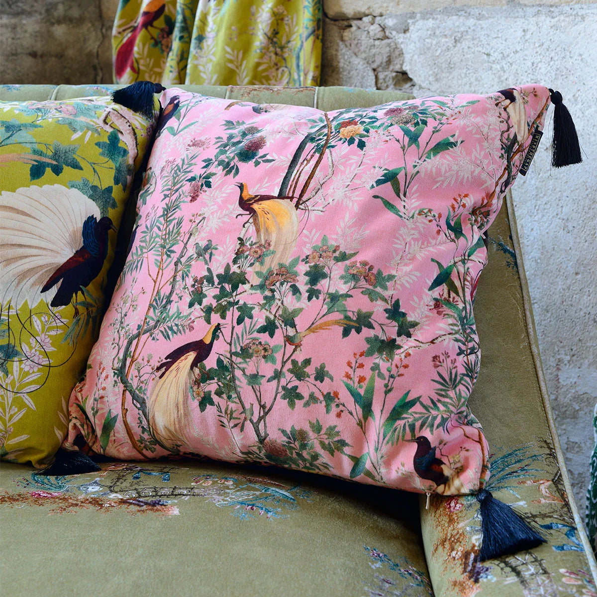 Royal Garden Velvet Cushion - Mind The Gap