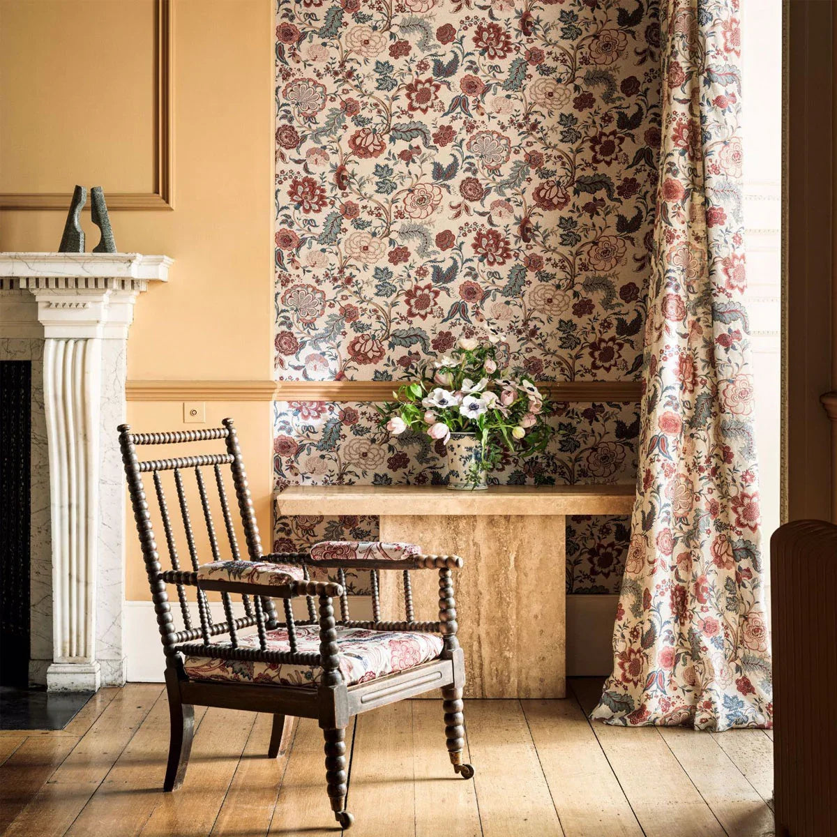Salisbury Jacobean Fabric - Sanderson