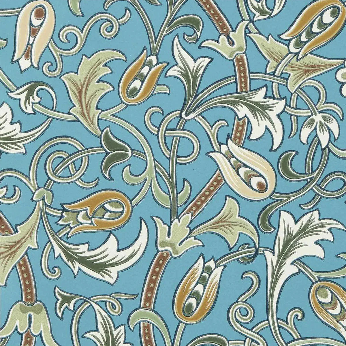 Scrolling Tulip Wallpaper - Morris & Co