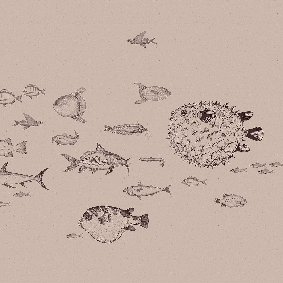 Sea Current Mural Wallpaper - Coordonne