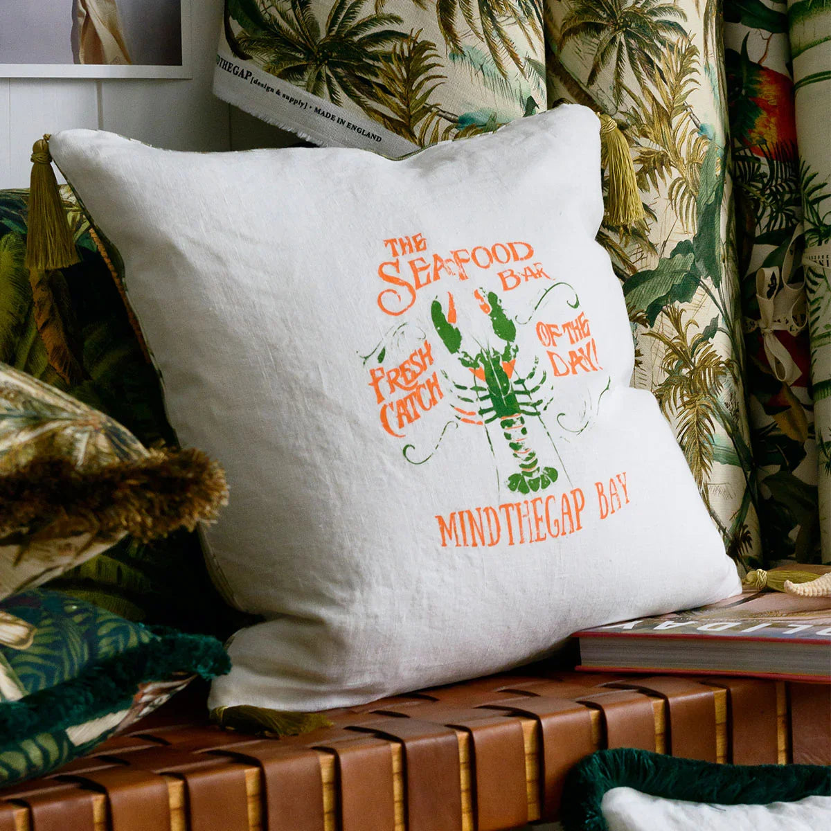 Seafood Bar Cushion - Mind The Gap
